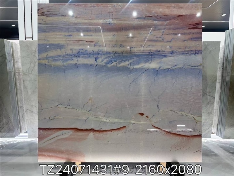 Blue Lagoon Azul Imperial Grand Skylight Quartzite Slabs