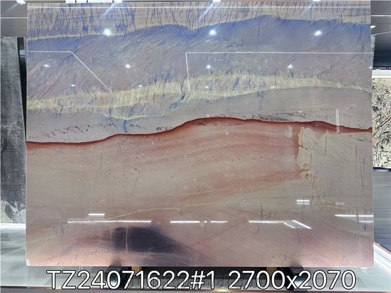 Blue Lagoon Azul Imperial Grand Skylight Quartzite Slabs