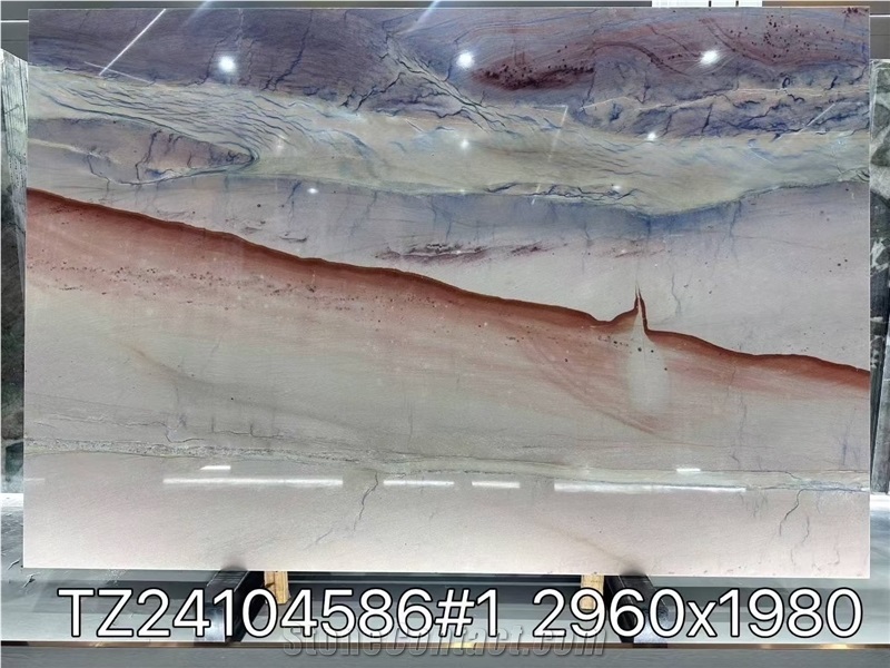 Blue Lagoon Azul Imperial Grand Skylight Quartzite Slabs