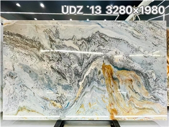 Brazil Picasso Quartzite Slabs For Interior Application