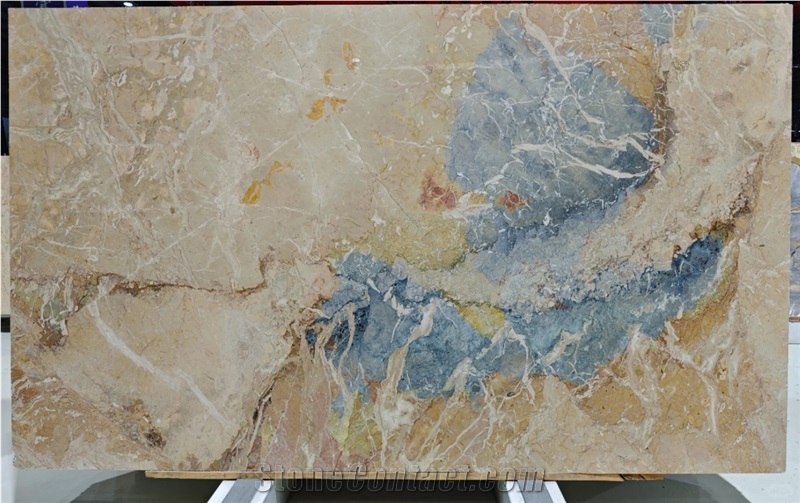 Breccia Blue Marble Slabs