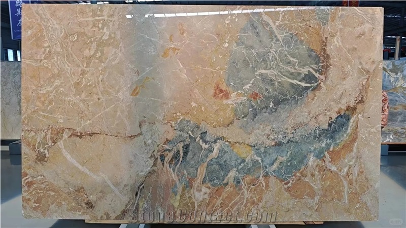 Breccia Blue Marble Slabs