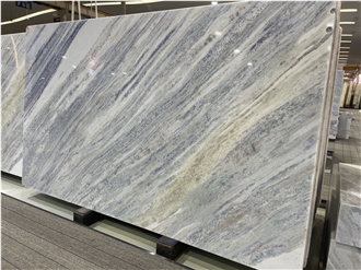 Calcite Blue Extra Marble Slab Tiles For Interior Design