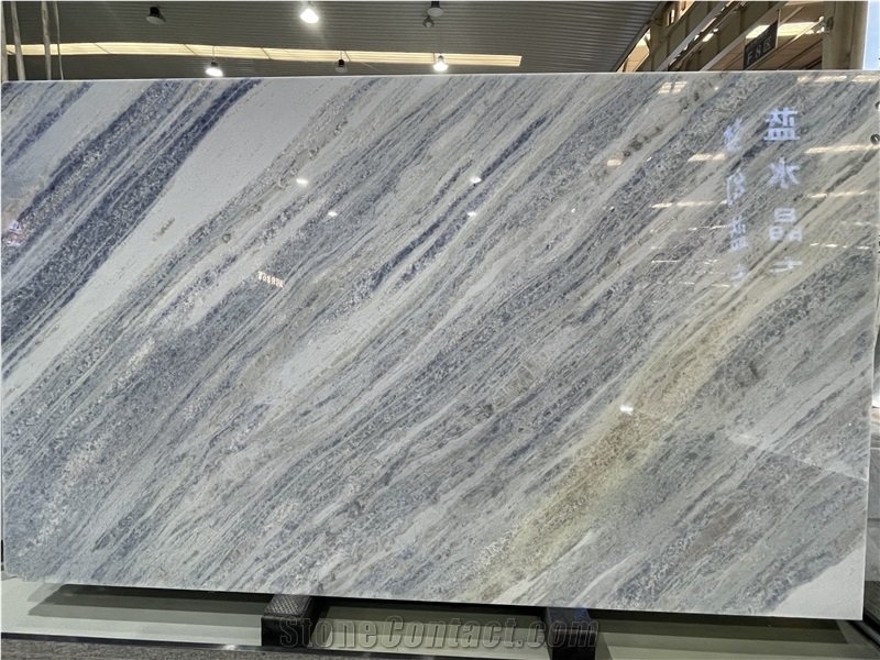 Calcite Blue Extra Marble Slab Tiles For Interior Design