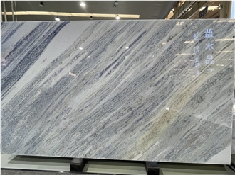 Calcite Blue Extra Marble Slab Tiles For Interior Design
