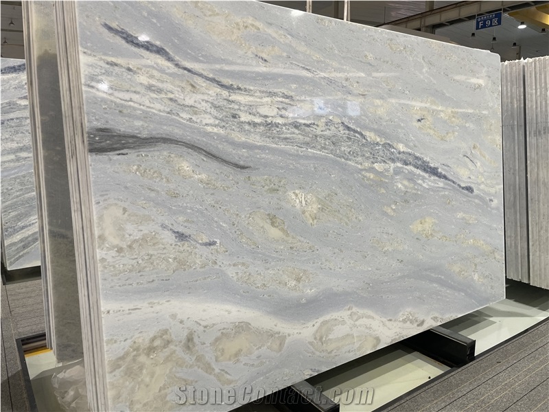 Calcite Blue Extra Marble Slab Tiles For Interior Design