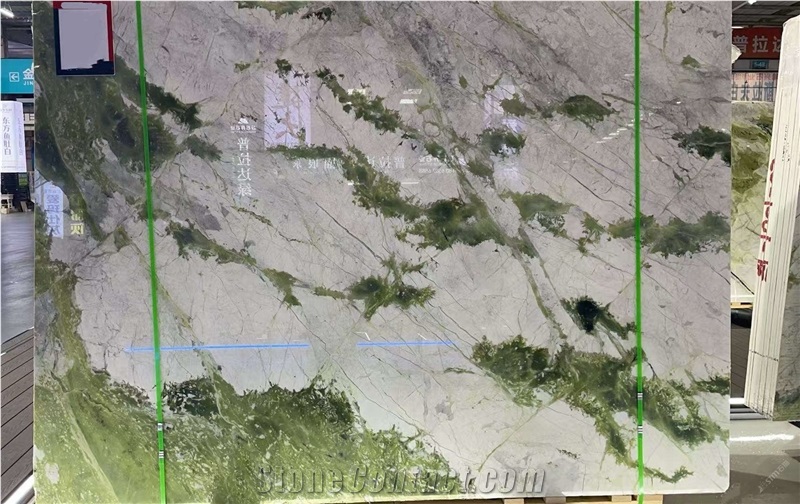 Fendi Jade Green Marble Slabs Polished