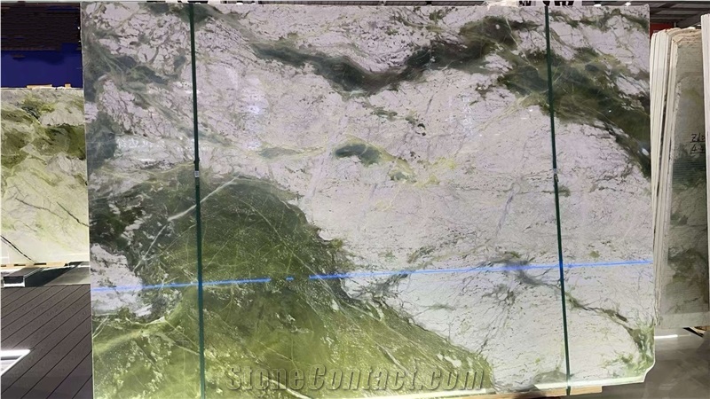 Fendi Jade Green Marble Slabs Polished