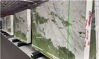 Fendi Jade Green Marble Slabs Polished