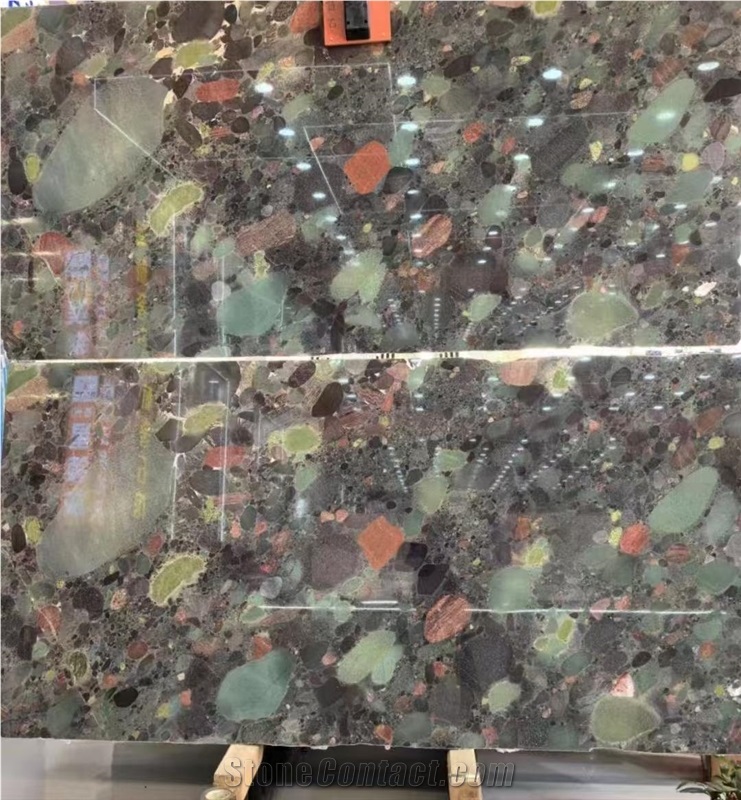 Four Season Green Granite Slabs For Interior Home