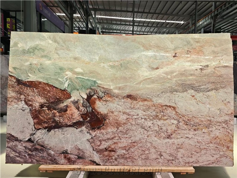 Four Season Green Marble Slabs For Decoration