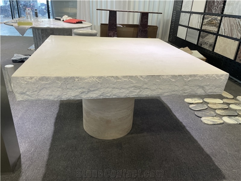 Hottest And Luxury Travertine  Table For Decoration