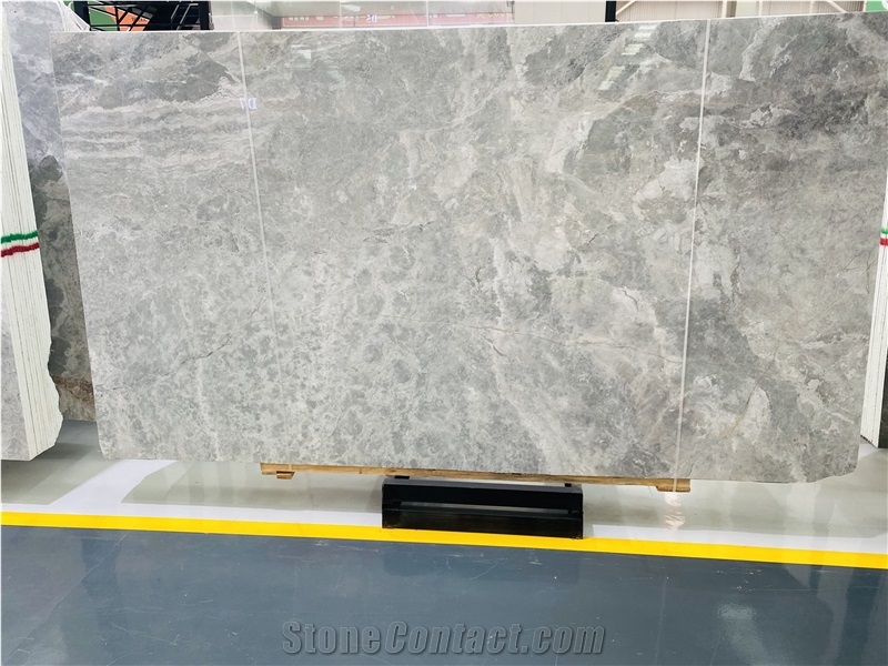 Impression Gray Polish Marble Slabs For Decoration