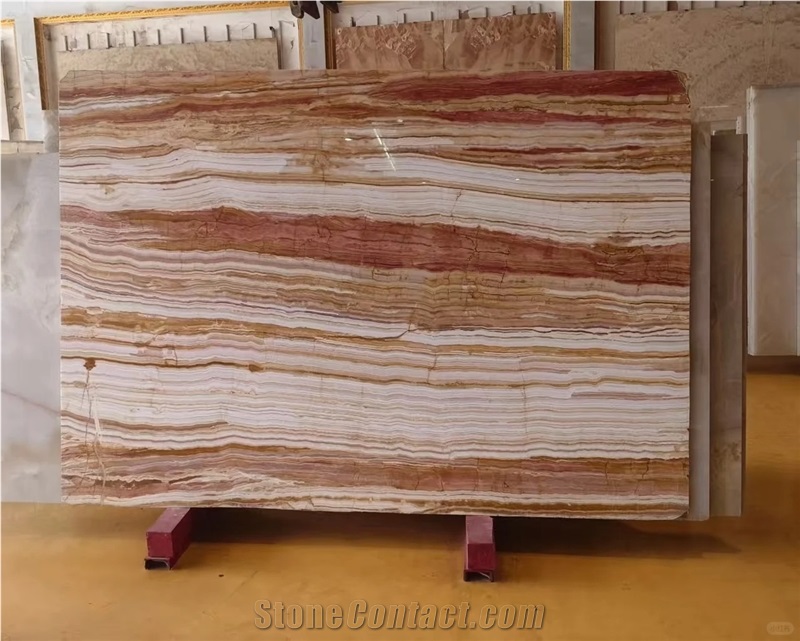 Iran Rainbow Onyx Slabs For High-End Decoration