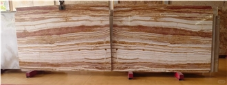 Iran Rainbow Onyx Slabs For High-End Decoration