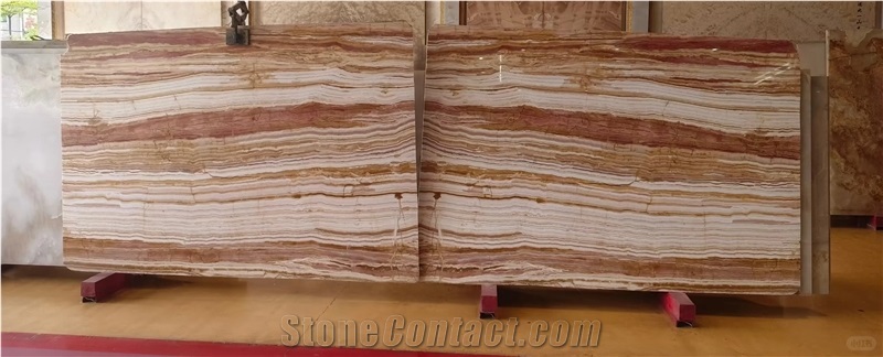 Iran Rainbow Onyx Slabs For High-End Decoration