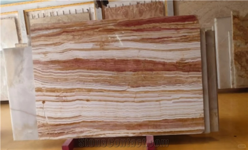 Iran Rainbow Onyx Slabs For High-End Decoration