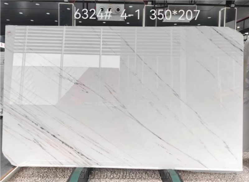 Linken White Marble Slabs For Interior Application