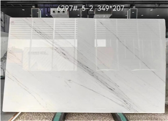 Linken White Marble Slabs For Interior Application