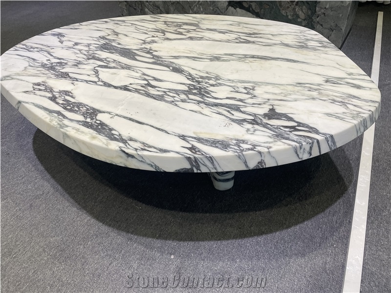 Luxury Arabescato Marble Coffee Table