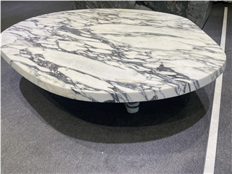 Luxury Arabescato Marble Coffee Table