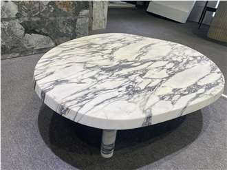 Luxury Arabescato Marble Coffee Table