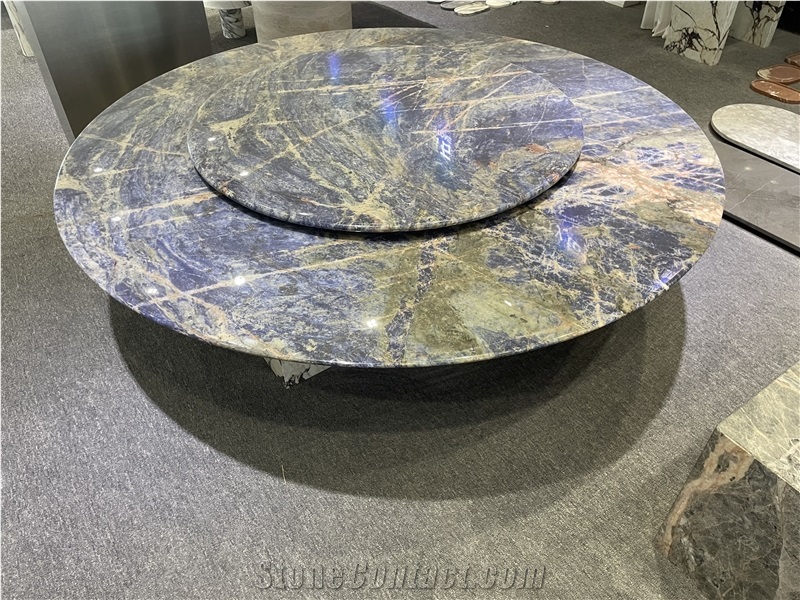 Namibia Blue Sodalite Dining Table