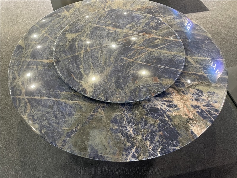 Namibia Blue Sodalite Dining Table