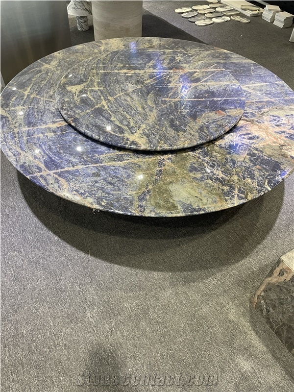 Namibia Blue Sodalite Dining Table