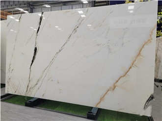 Oriental Calacatta White Marble Slabs