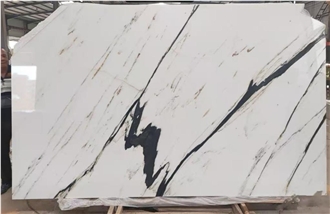Oriental Calacatta White Marble Slabs