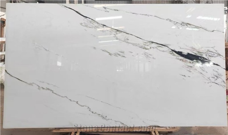 Oriental Calacatta White Marble Slabs