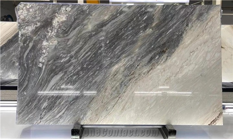 Palissandro Nuvolato Marble Slabs For Interior Design