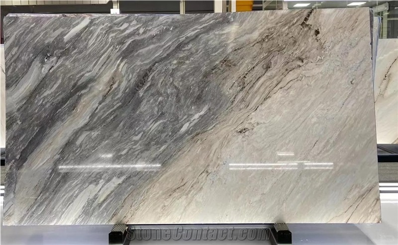 Palissandro Nuvolato Marble Slabs For Interior Design