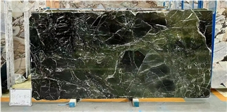 Petroleum Green Marble Slabs For Interior Design