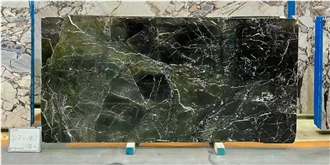 Petroleum Green Marble Slabs For Interior Design