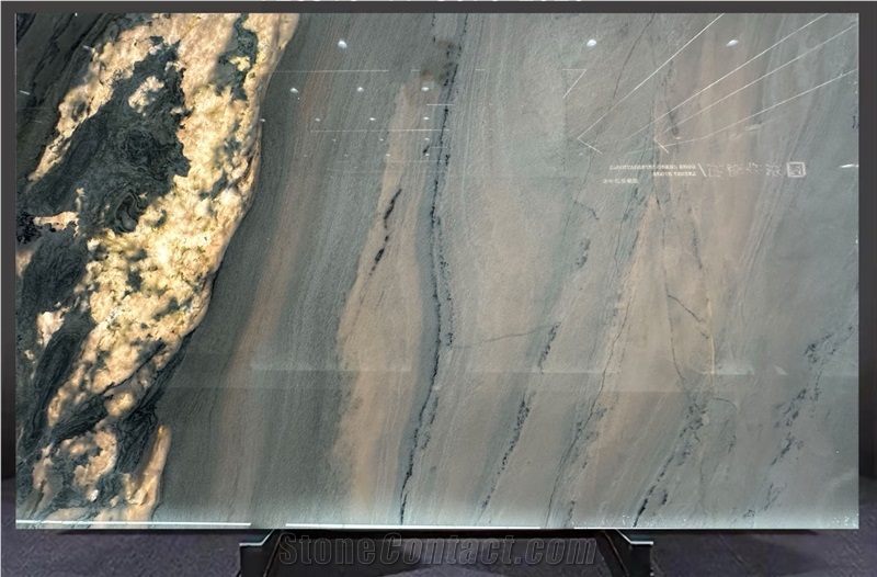 Polished Macaubas Fantasy Quartzite Slabs