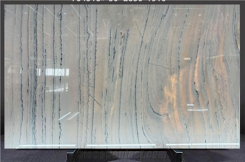 Polished Macaubas Fantasy Quartzite Slabs
