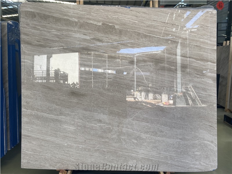 Polished Silver Diana Grey Marble Slabs