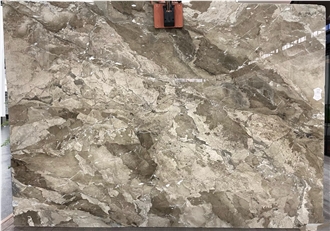 Van Gogh Brown  Marble Slabs For Decoration