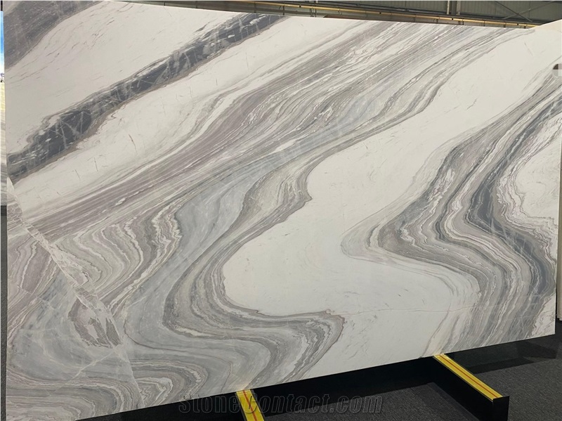 Van Gogh White Marble Slabs Polished