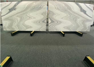 Van Gogh White Marble Slabs Polished