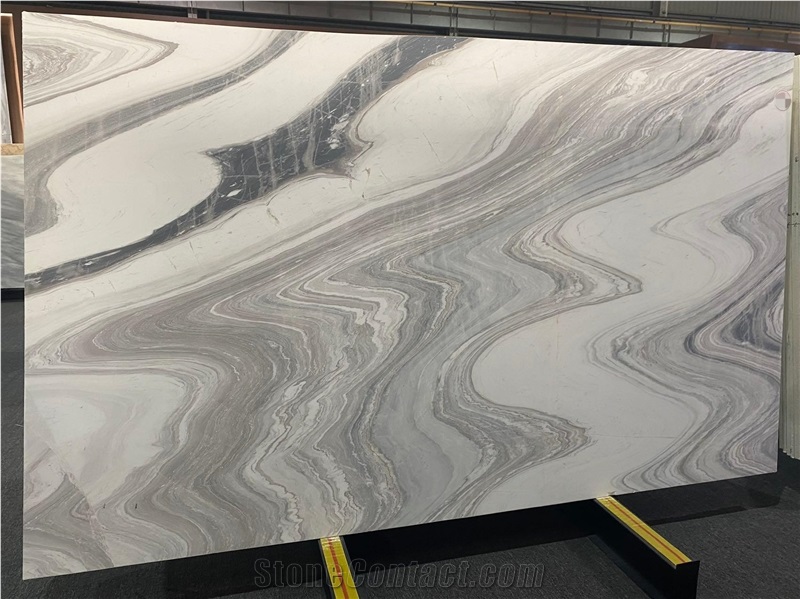Van Gogh White Marble Slabs Polished