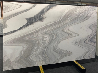 Van Gogh White Marble Slabs Polished