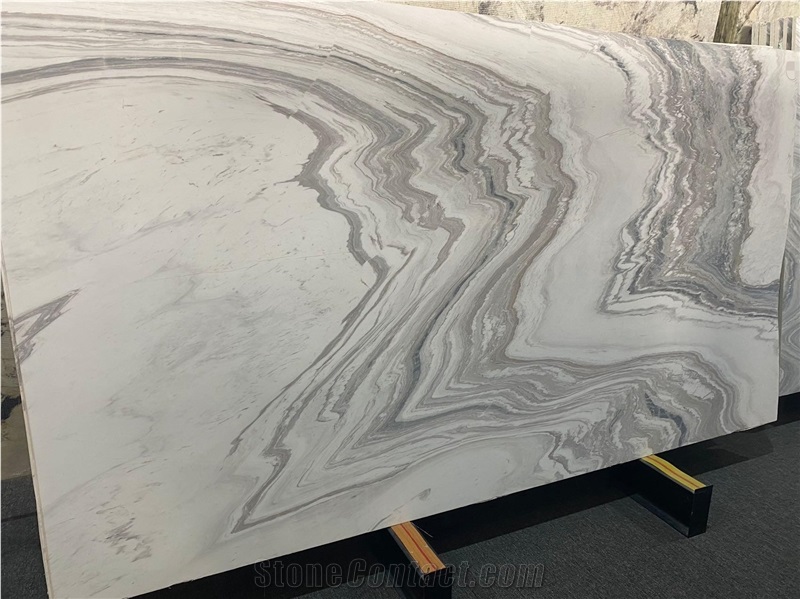Van Gogh White Marble Slabs Polished