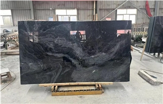 Venice Black Marble Slabs For Wall Floor