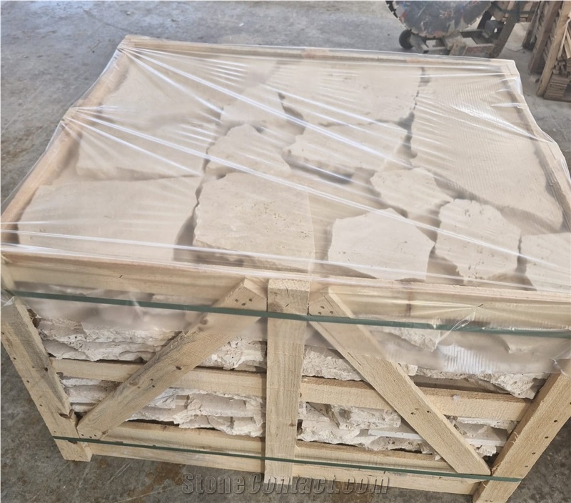 Travertine Crazy Flagstone Pavers
