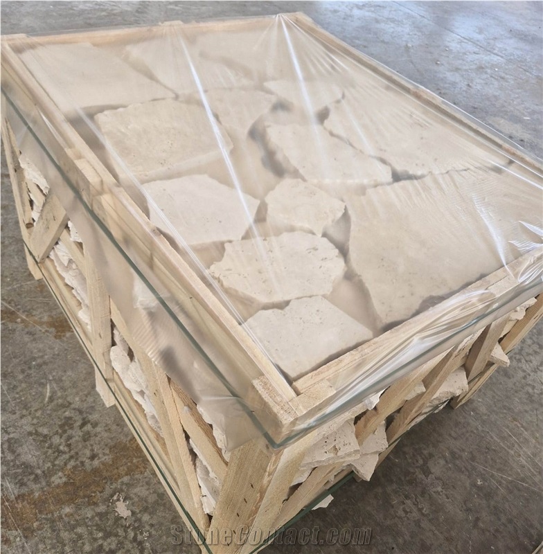 Travertine Crazy Flagstone Pavers