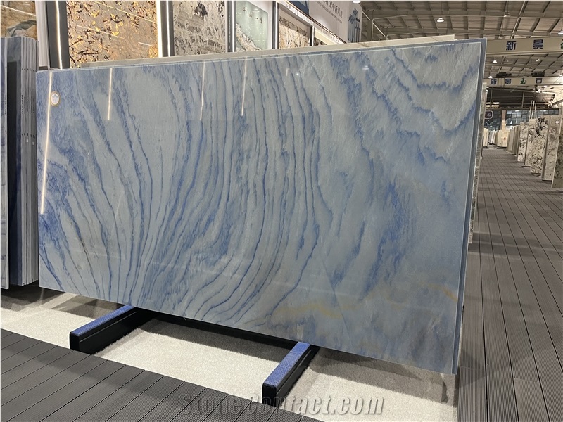 Brazilian Blue Stone Blue Azul Macaubas Quartzite Slabs