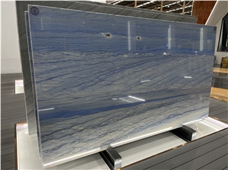 Brazilian Blue Stone Blue Azul Macaubas Quartzite Slabs